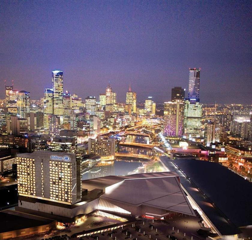 墨尔本泛太平洋酒店 外观 照片 The Melbourne skyline at night